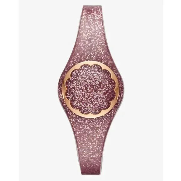 Kate Spade NY Scallop Activity Tracker Pink Glitter Watch Style - Picture 13 of 15